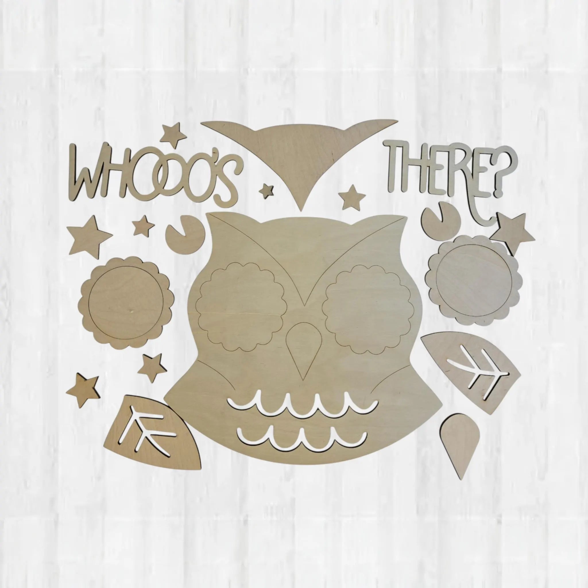 Whooo's there Door Sign