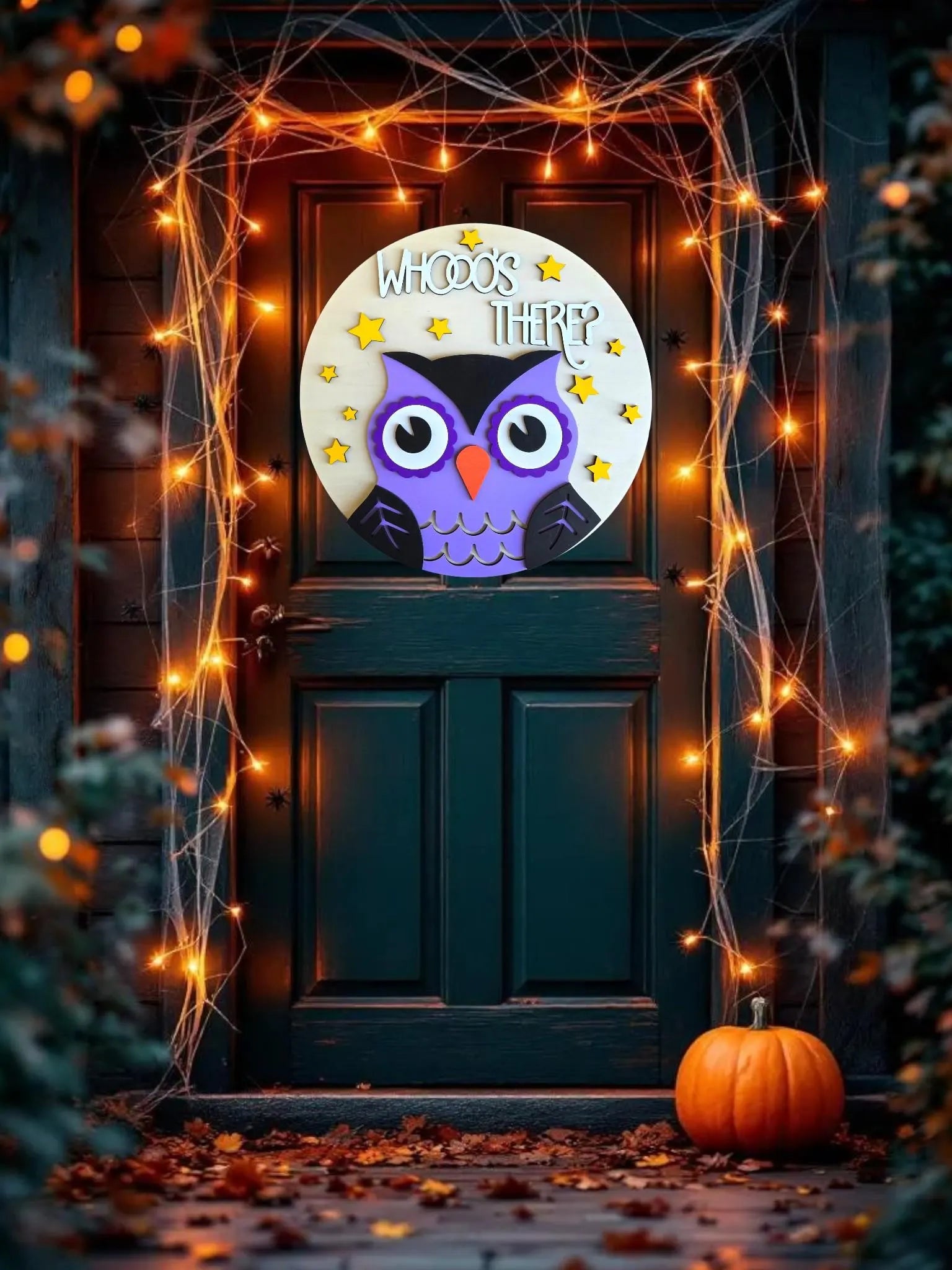 Whooo's there Door Sign
