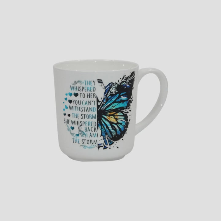 They Whispered to her....  coffee cup