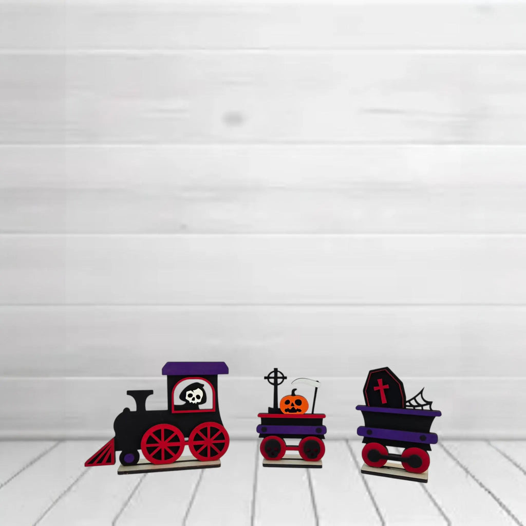 Skeleton Train Wooden DIY Kit