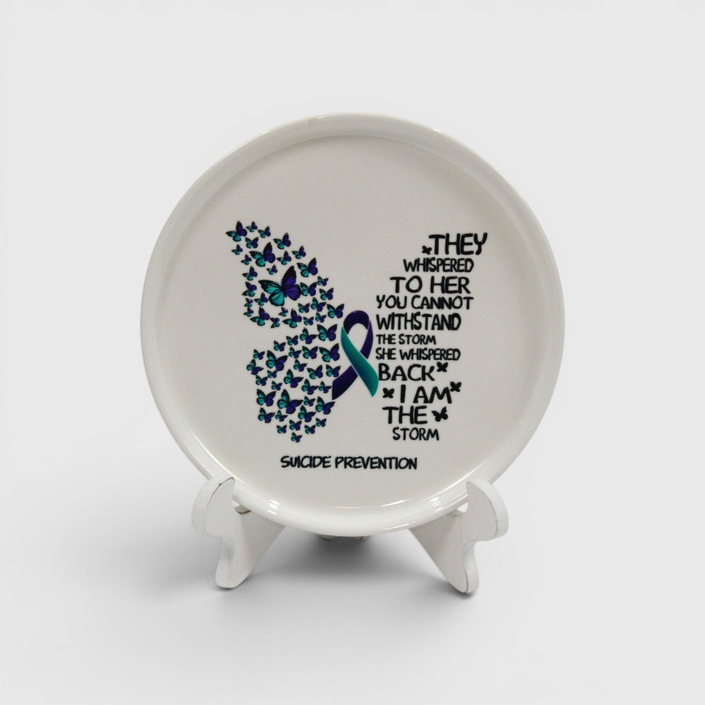 They Whispered to her... round plaque or trinket or jewelry holder